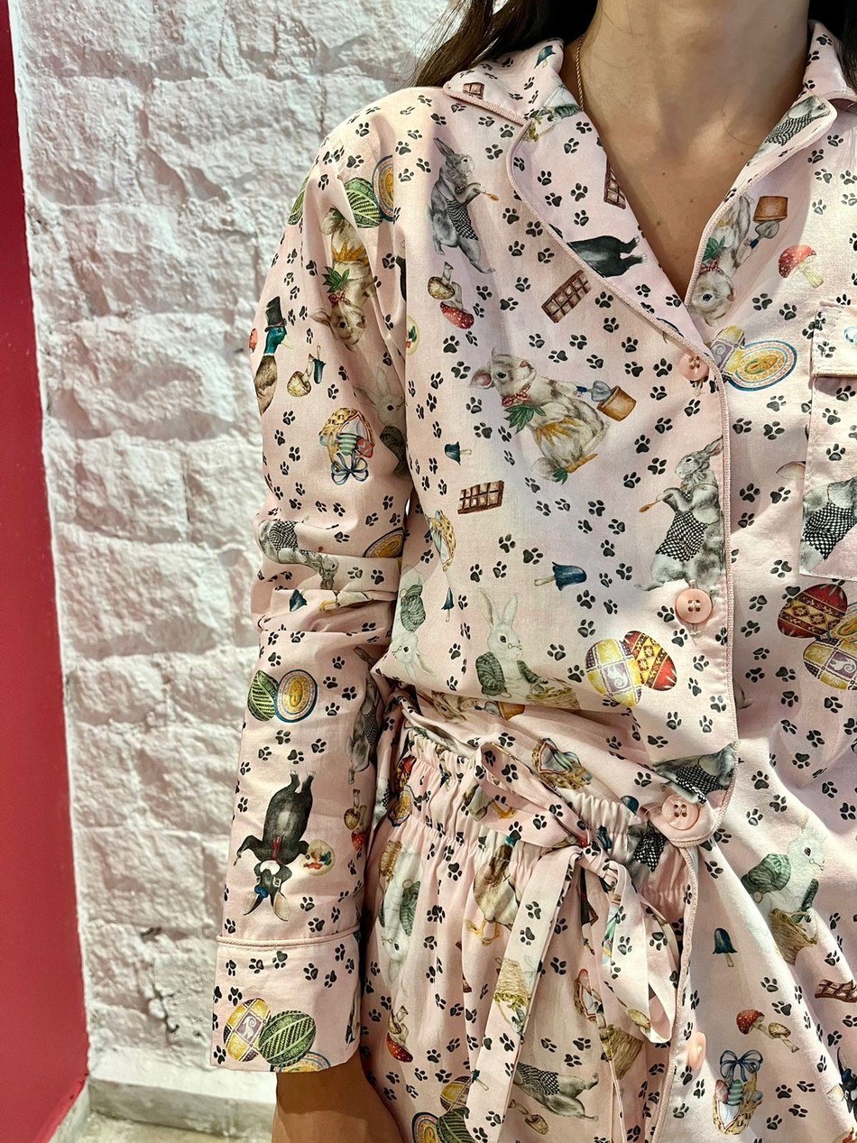 Pijama Nayra Bunny Rosa - Collab Isabella Suplicy
